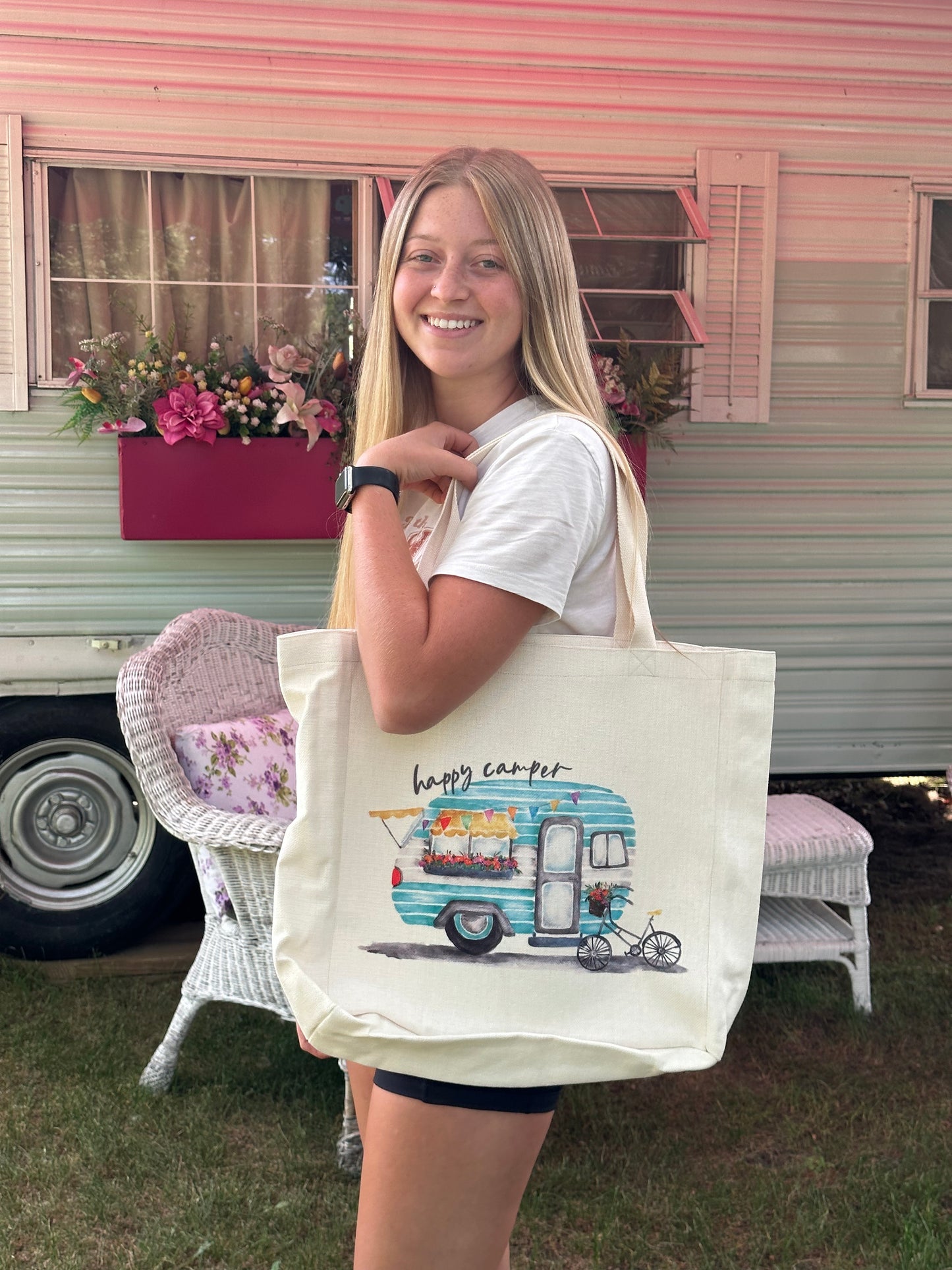Happy Camper Tote Bag