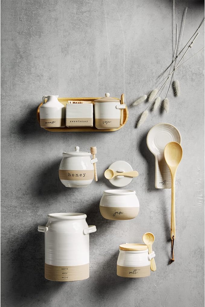 Stoneware Jam Jar Set `