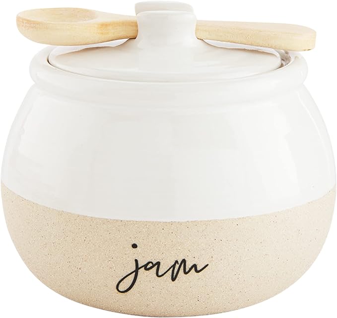 Stoneware Jam Jar Set `