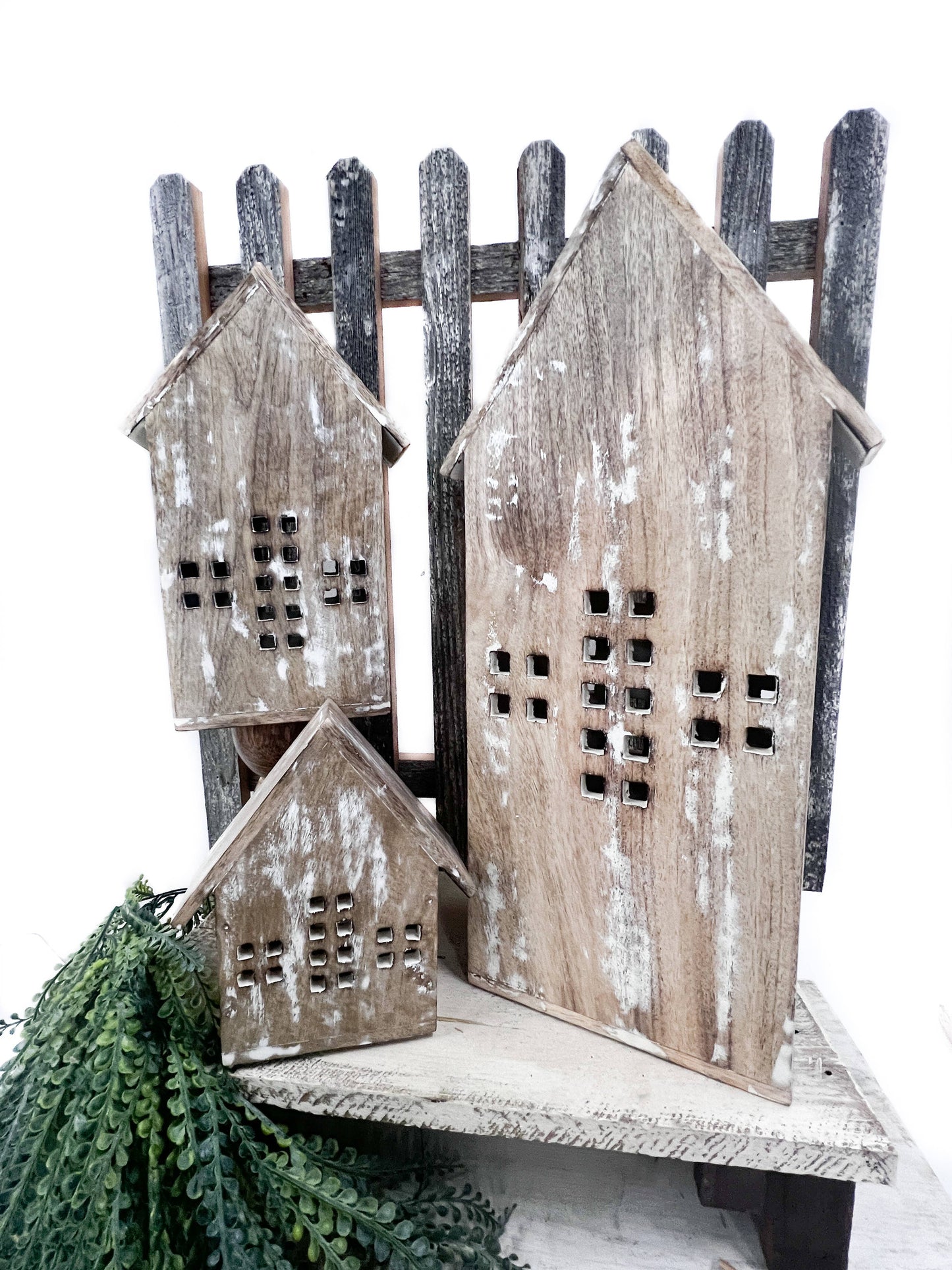 Whitewashed Wooden House