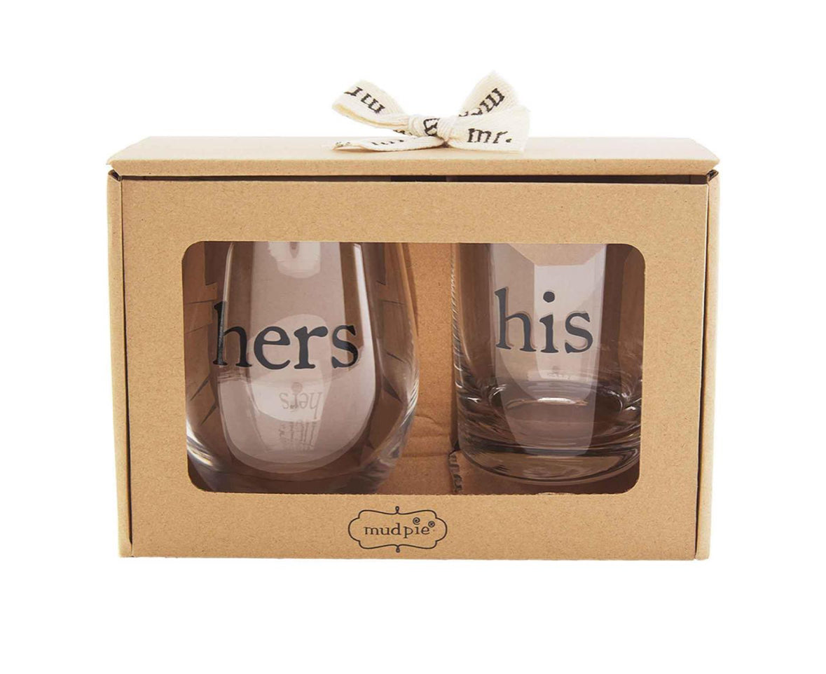 His and Hers Glass Set
