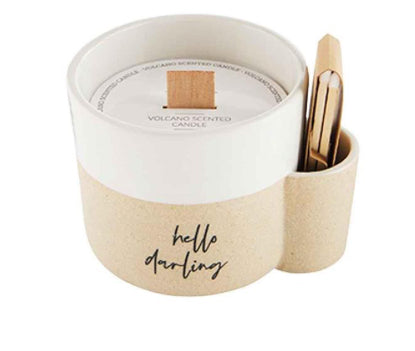 Hello Darling Candle w/Matches