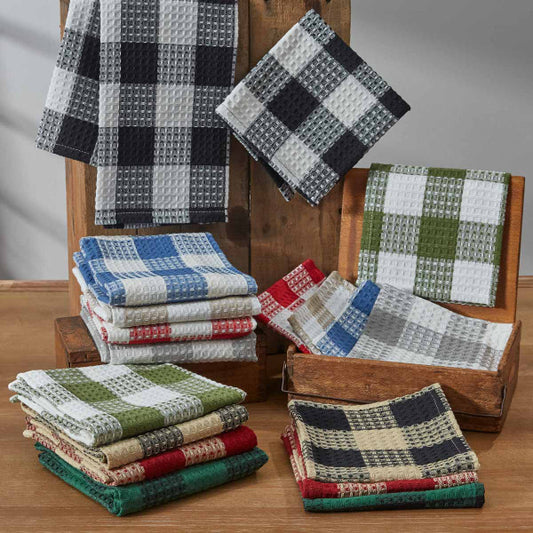 Wicklow Check Waffle Dish Towel