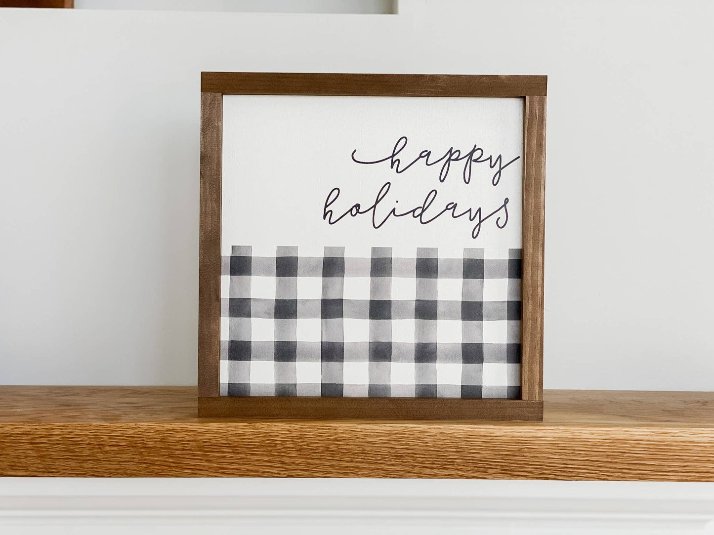 Plaid Christmas Sign