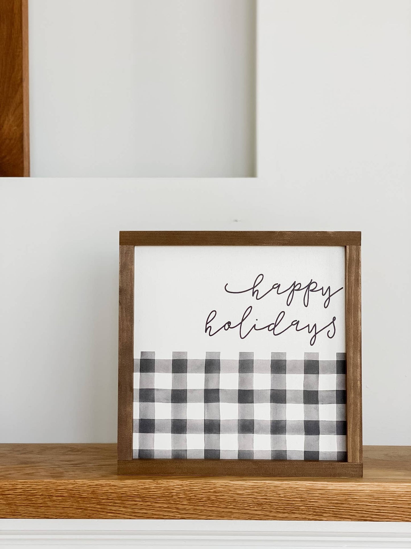 Plaid Christmas Sign