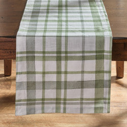 Table Runner Green Plaid