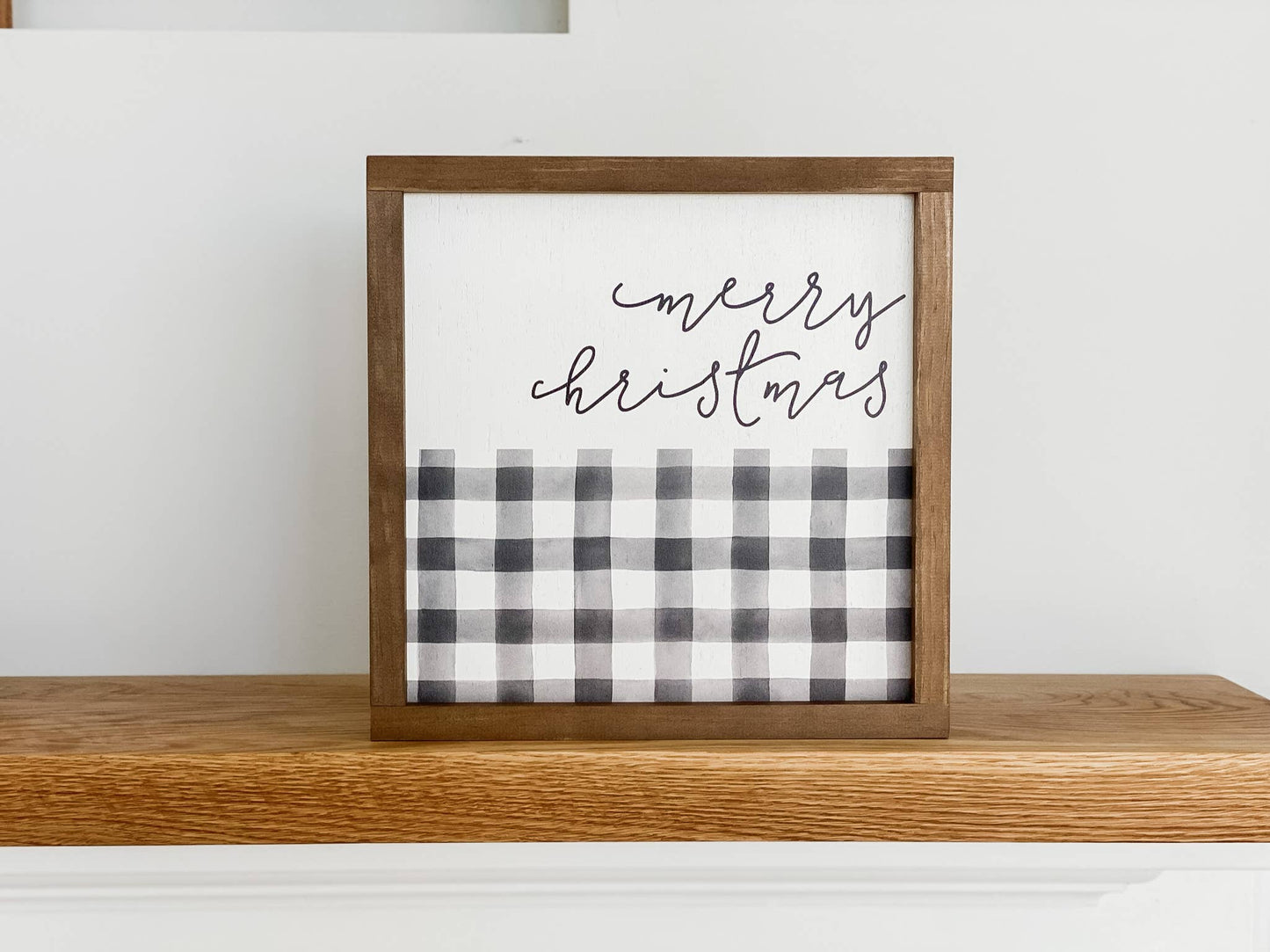 Plaid Christmas Sign