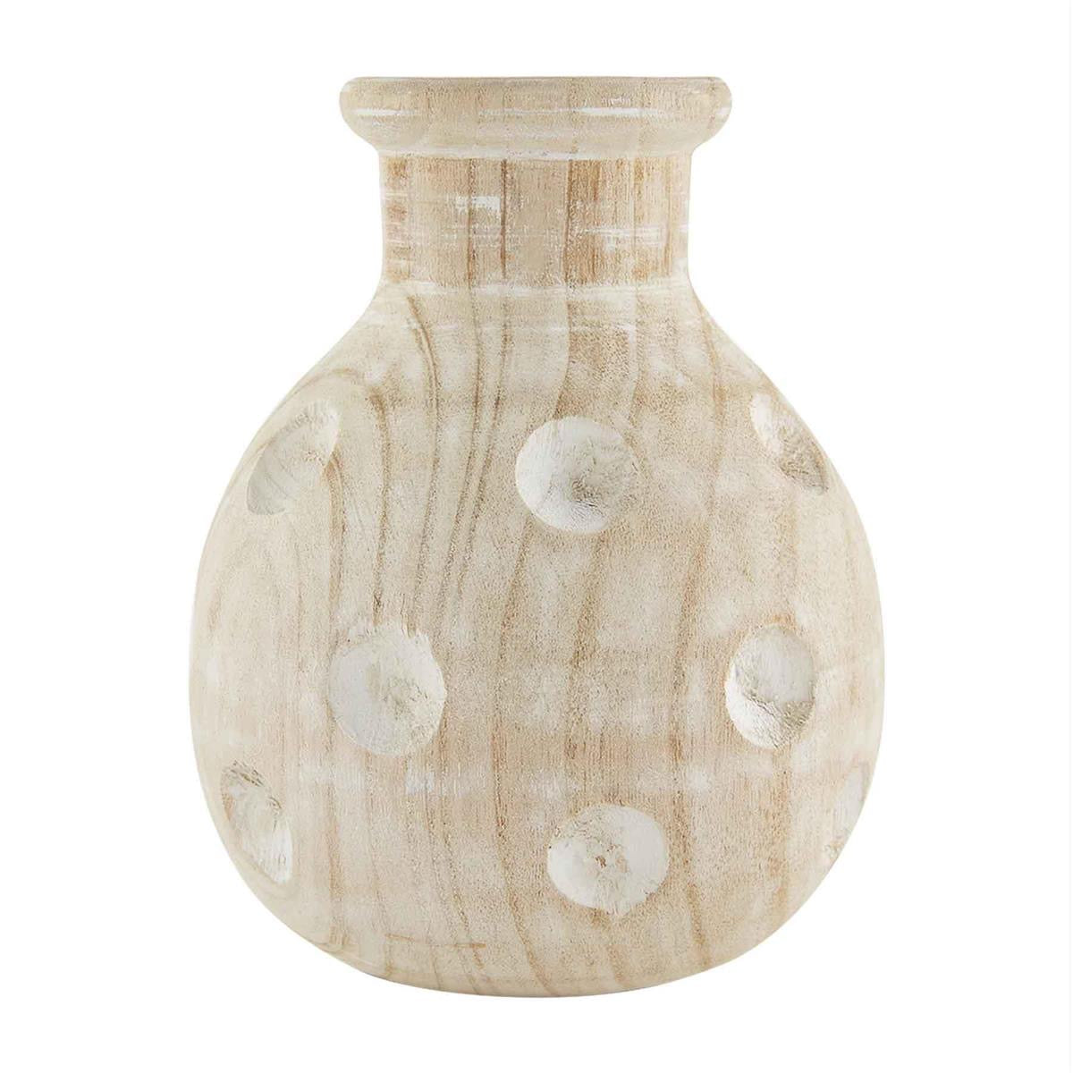 Wood Carved Vase