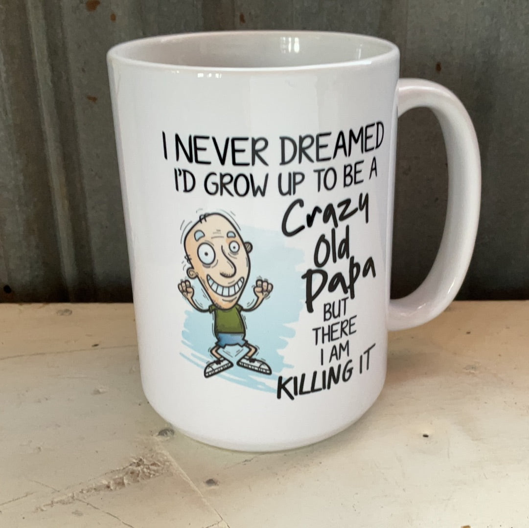 Crazy Old Papa | 15oz Mug