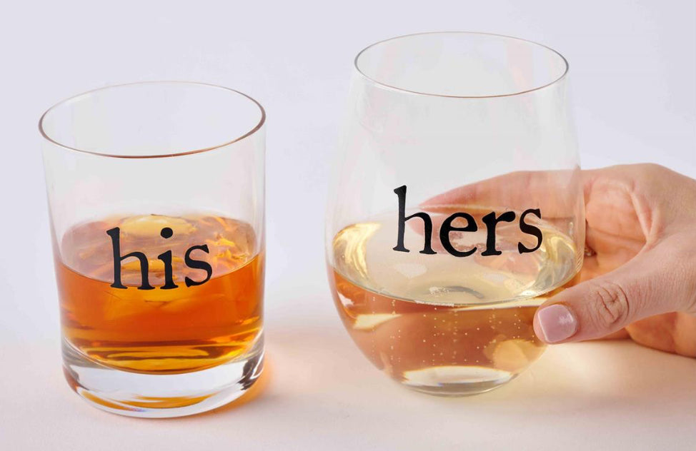 His and Hers Glass Set