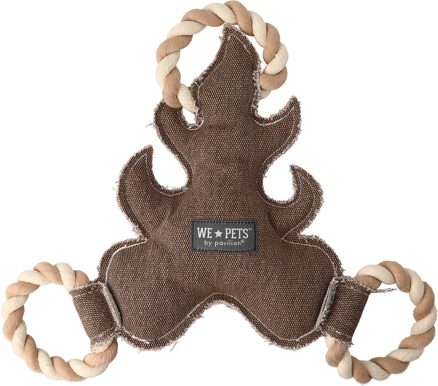 Camping Dog - Canvas Dog Toy on Rope