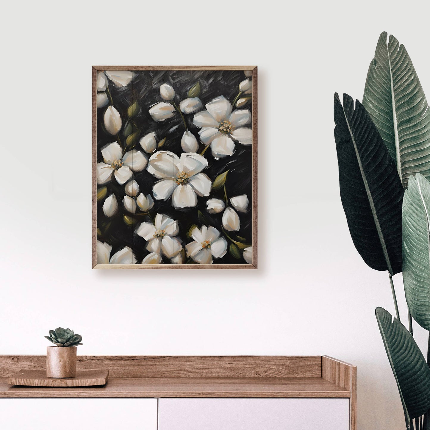 Magnolias On Black