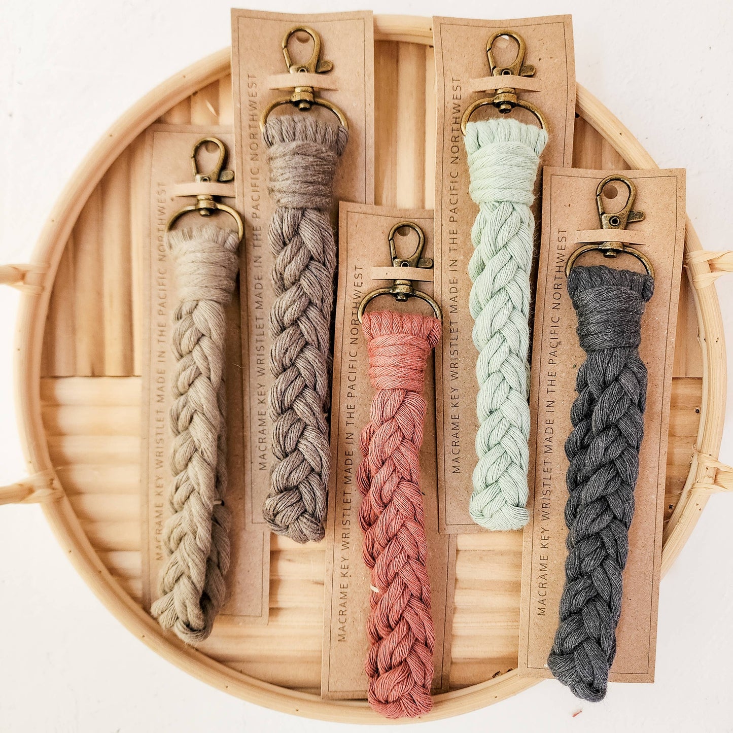 Macrame Key Wristlets - Neutrals Pack