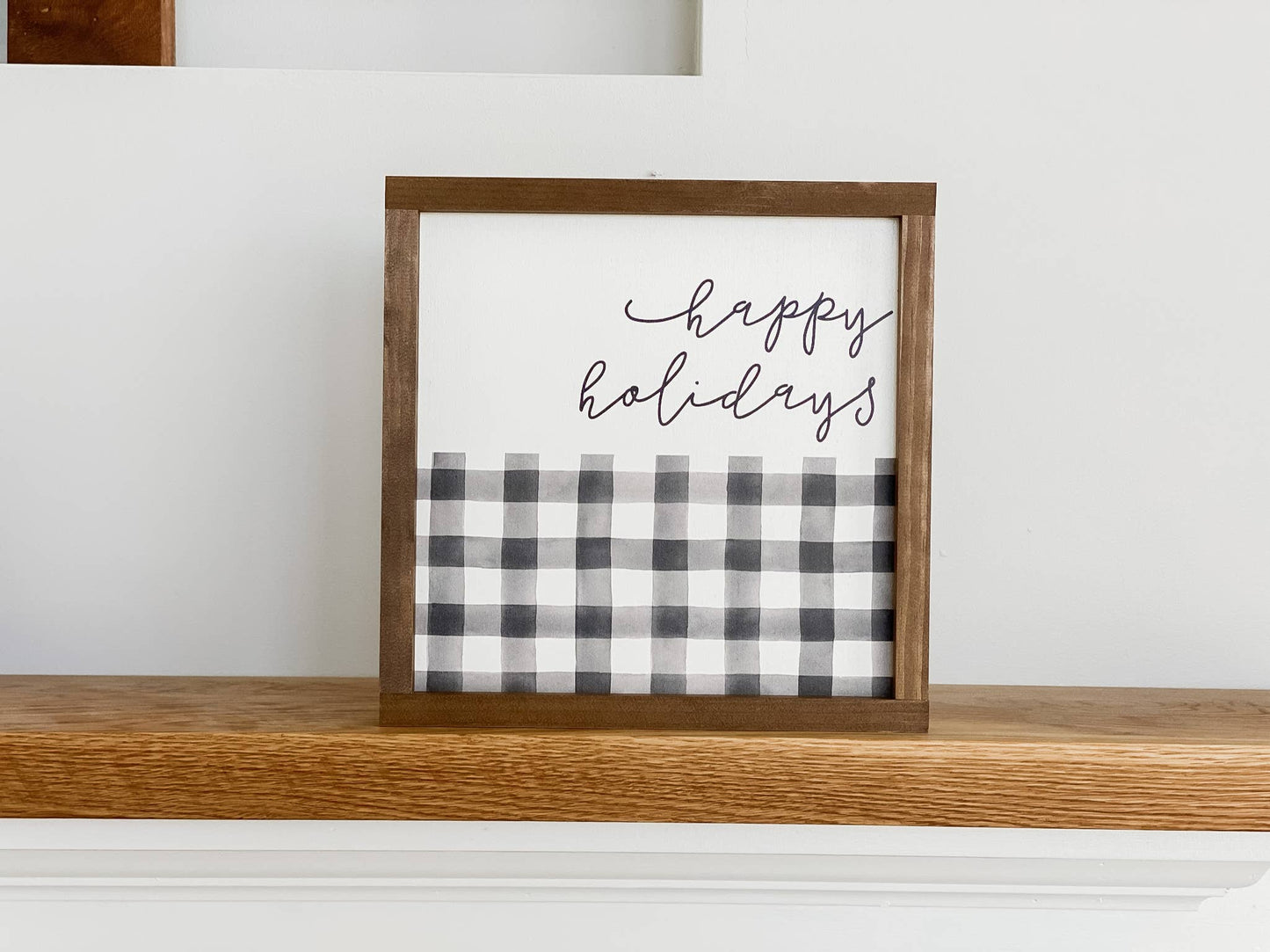 Plaid Christmas Sign