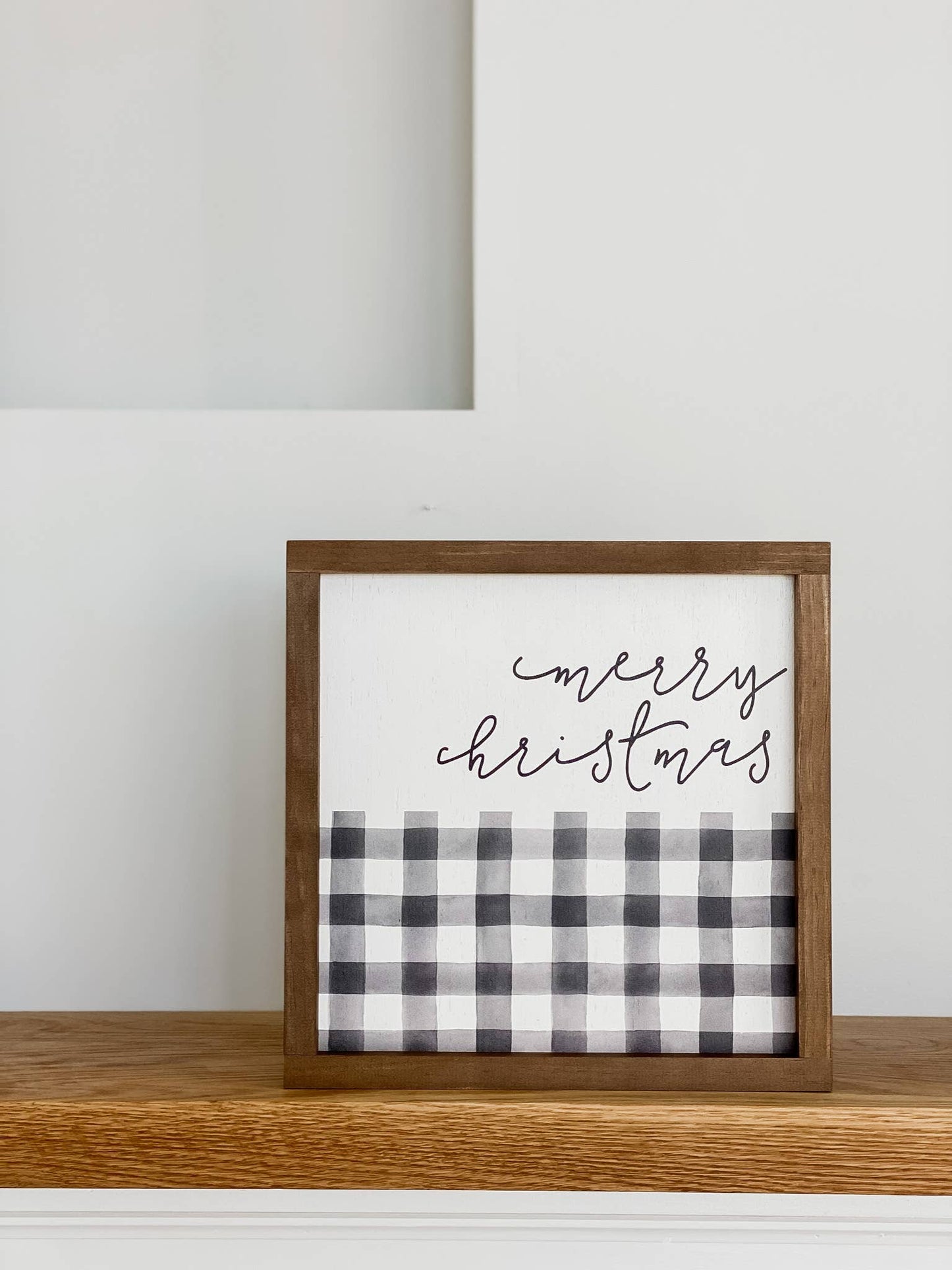 Plaid Christmas Sign