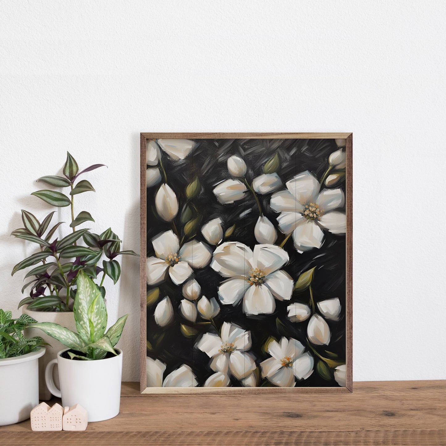 Magnolias On Black