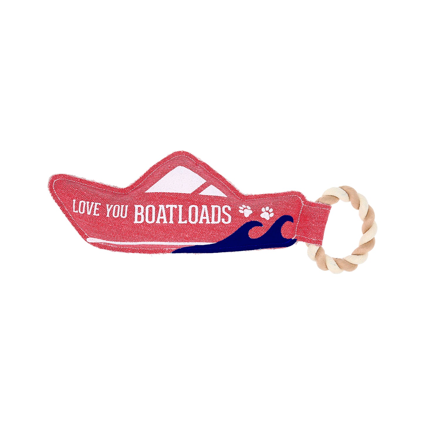 Boatloads - Canvas Dog Toy on Rope