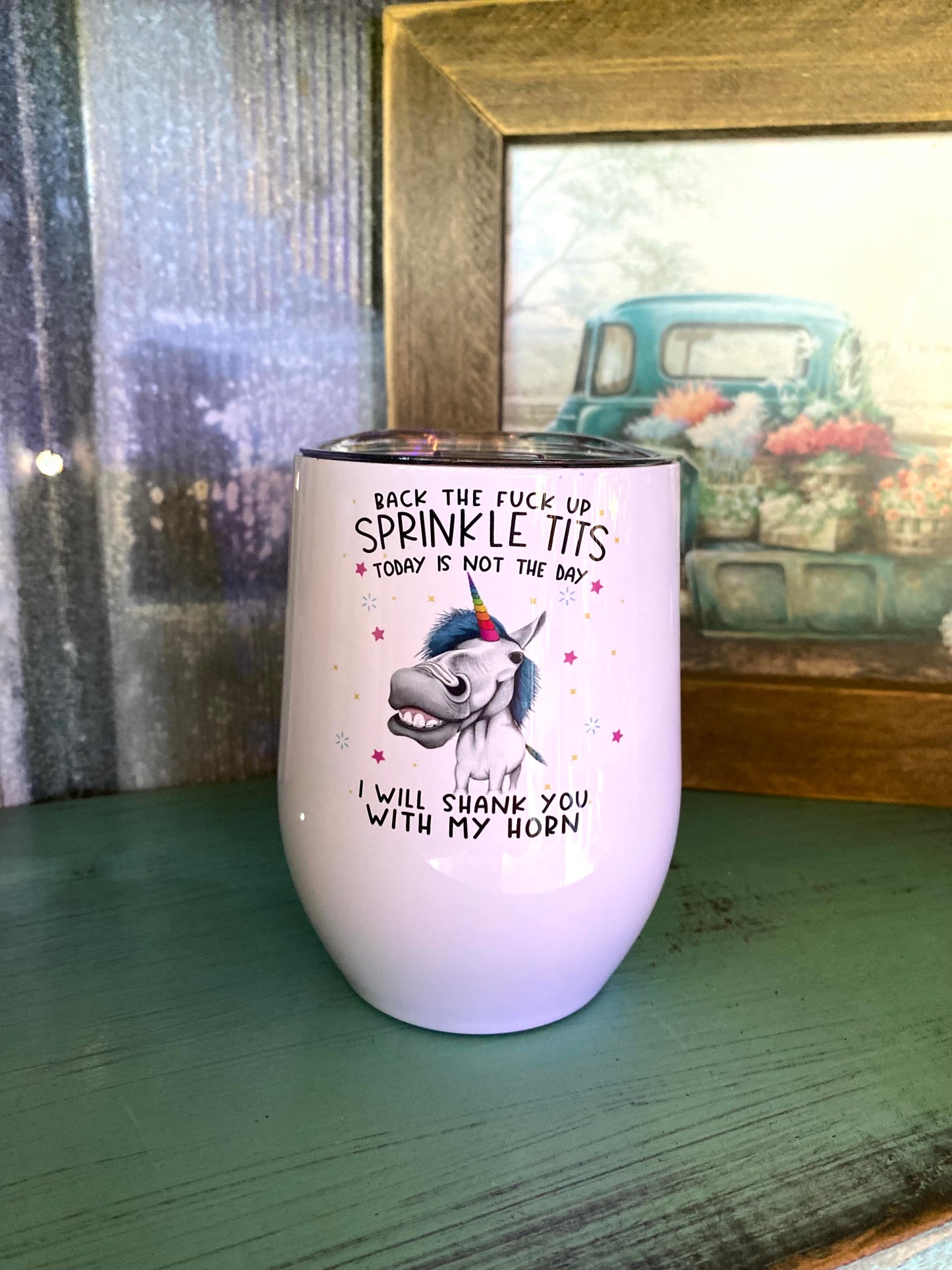 Sprinkle Tits Wine Tumbler