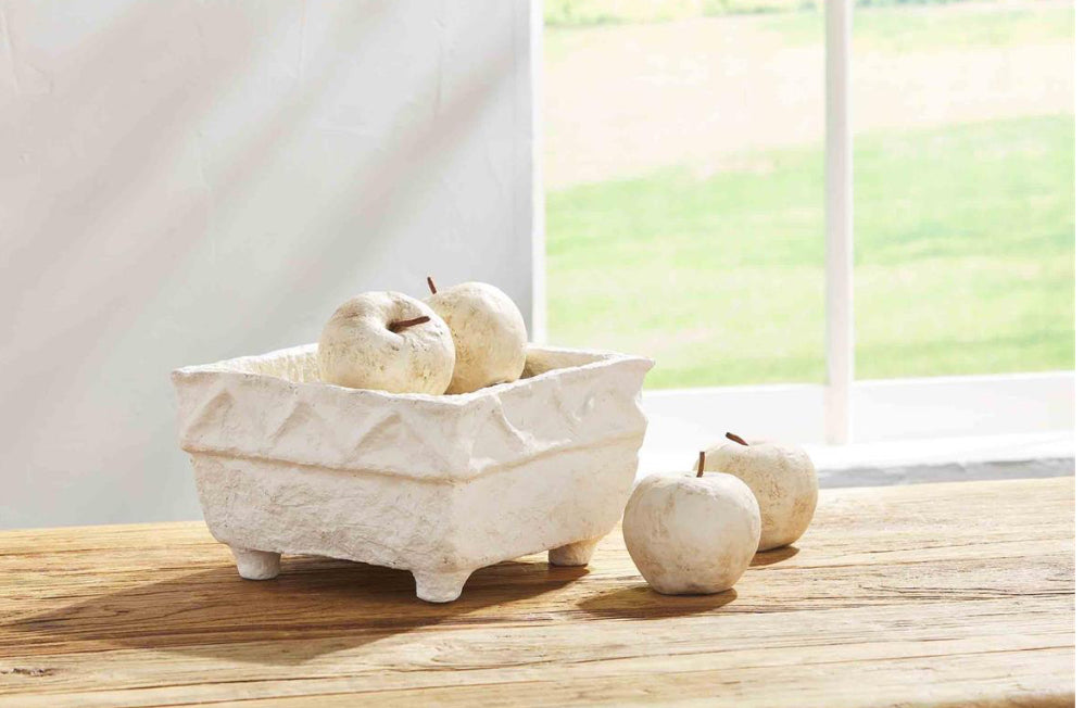 Papier- Mache Square Footed Bowl