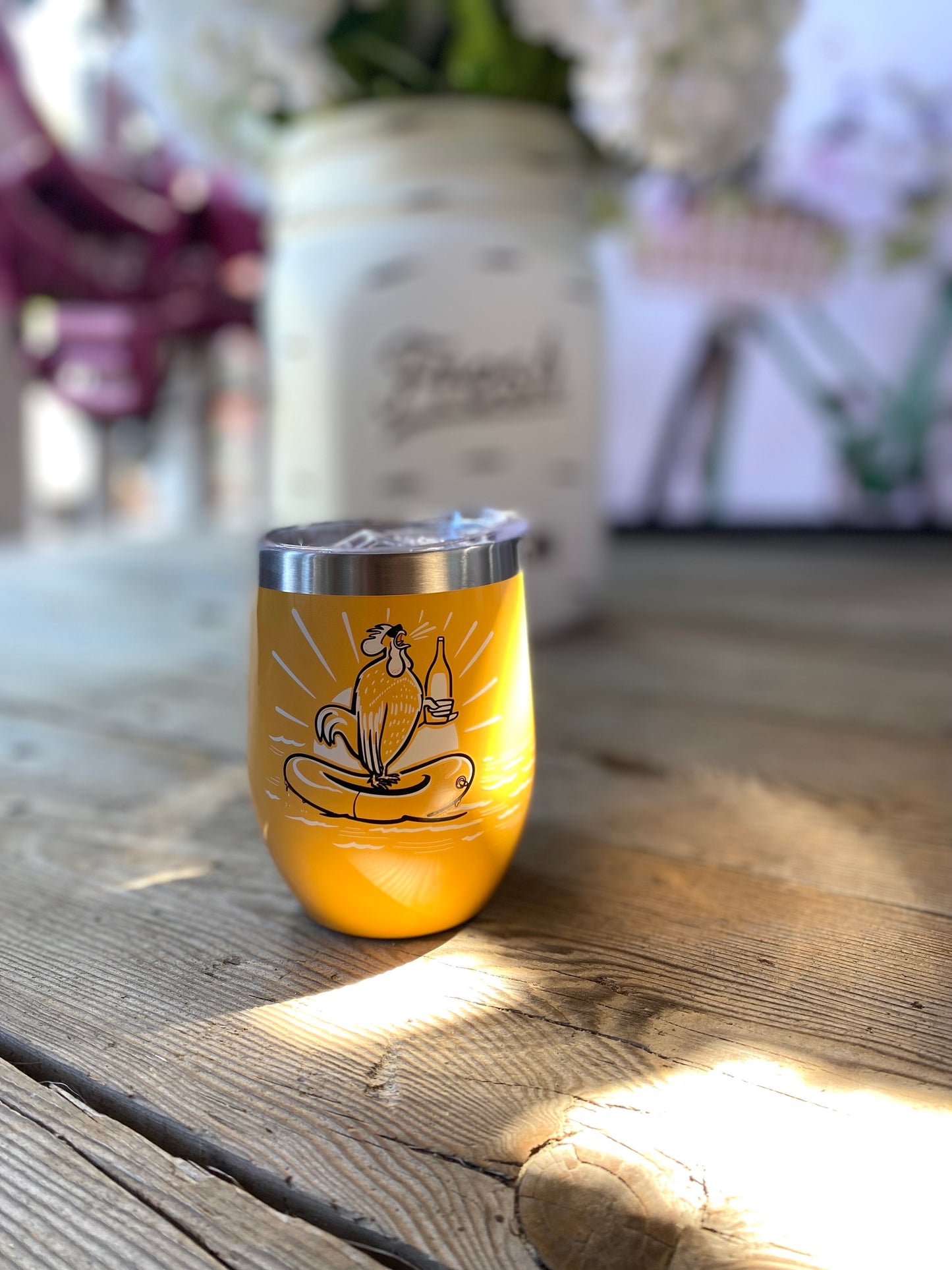 Day Drinking On The River Is My Happy Place wine tumbler