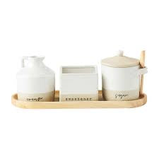 Cream, Sweetener, and Sugar Set