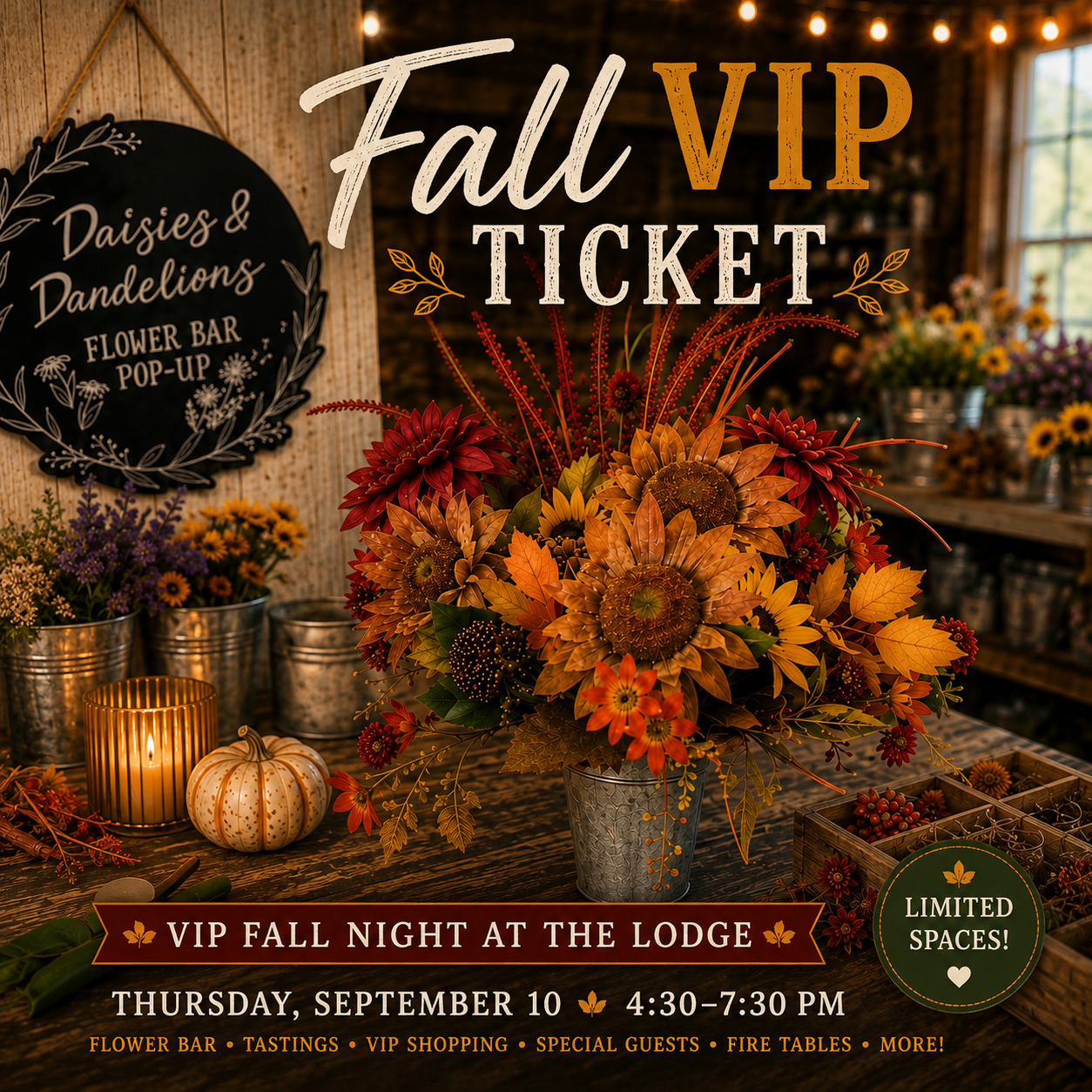 Fall VIP Night at The Lodge – September 10