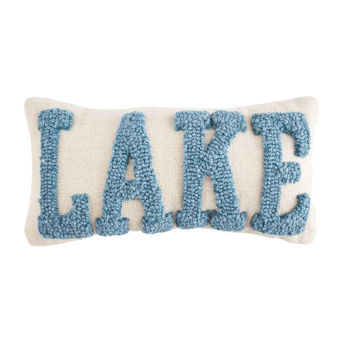 Mini Lake Hooked Pillow