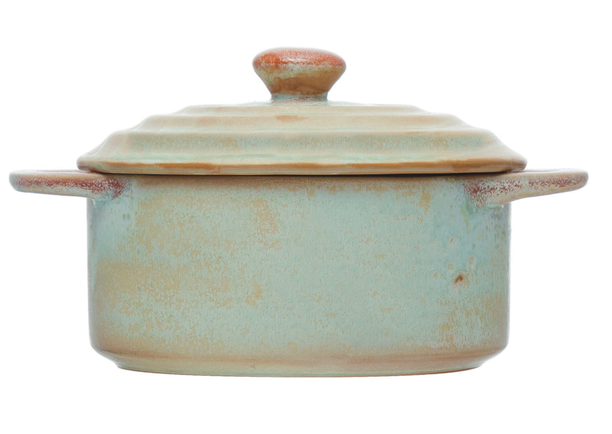 Mini Stoneware Baker with Lid (Glazed)