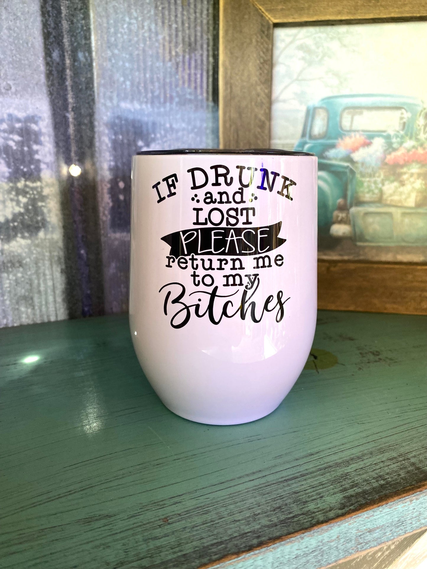 If Drunk & Lost | Thermal Wine Tumbler