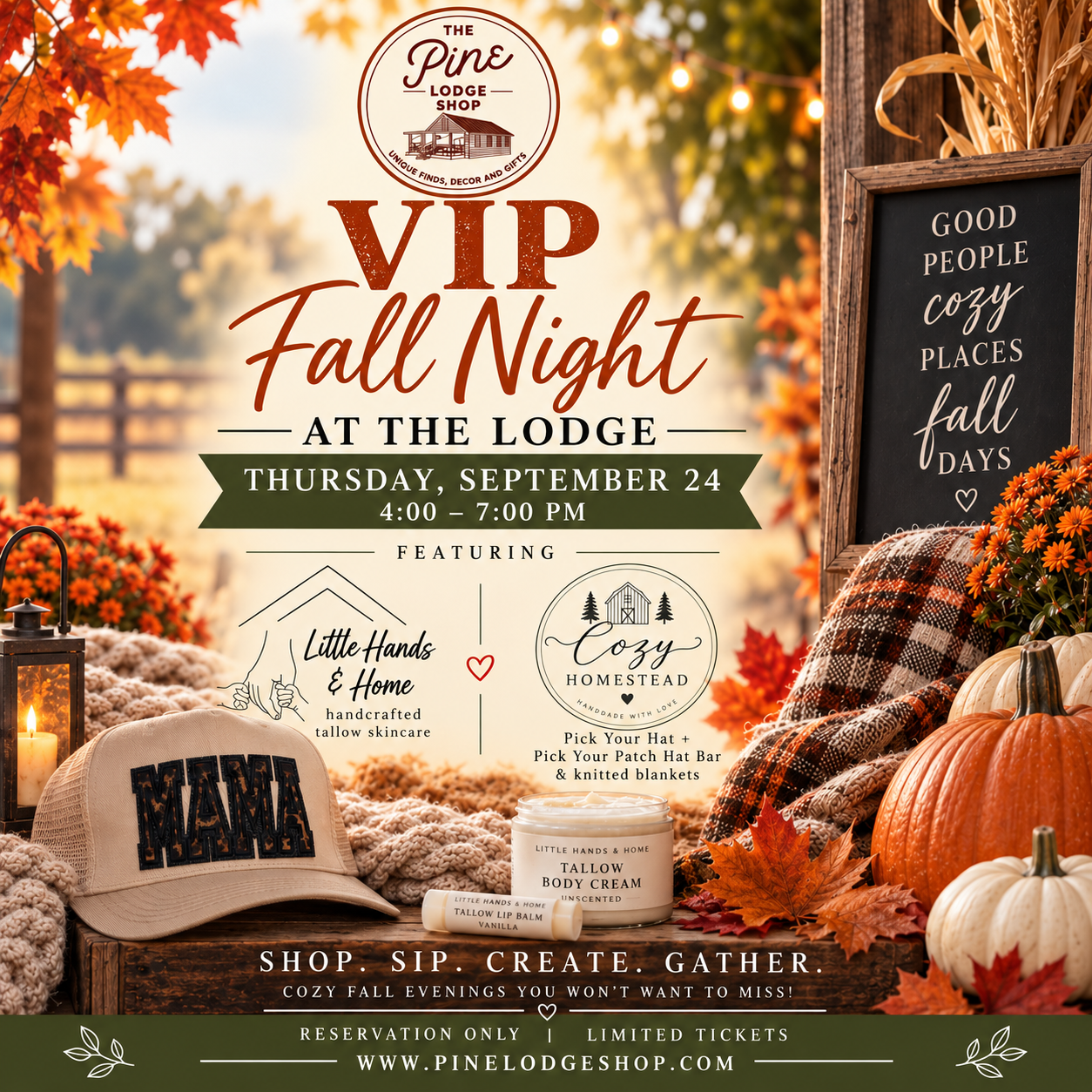 VIP Fall Night at The Lodge | September 24