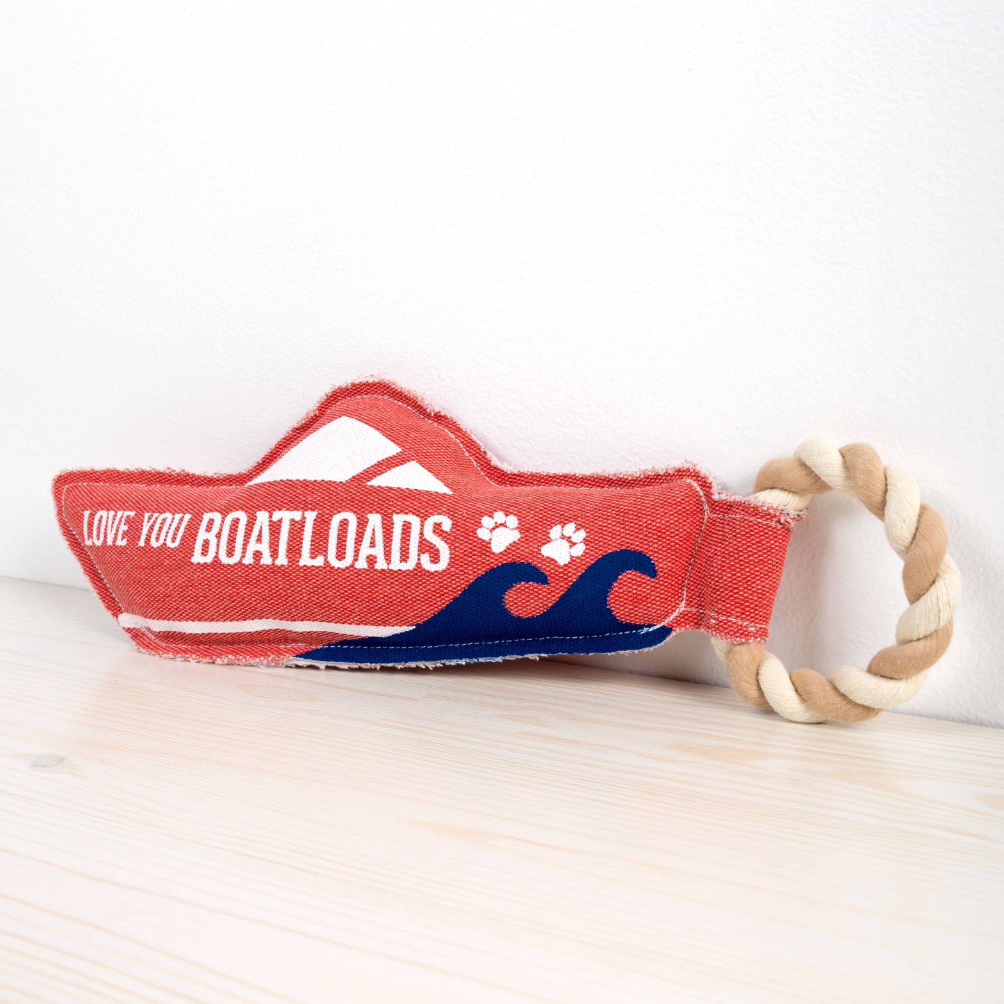Boatloads - Canvas Dog Toy on Rope