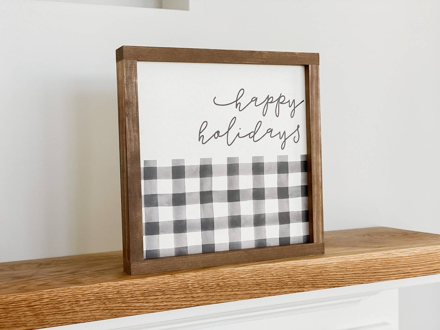 Plaid Christmas Sign