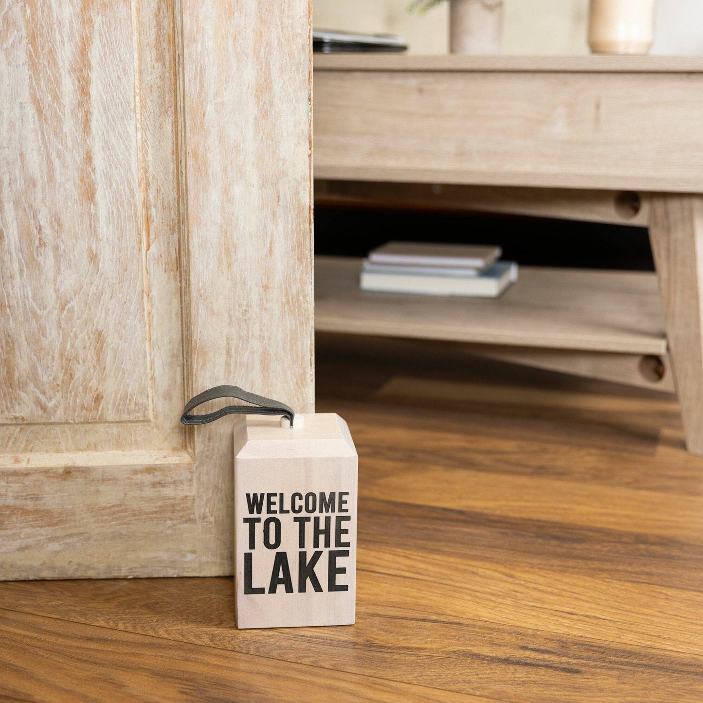 Lake Wooden Door Stop
