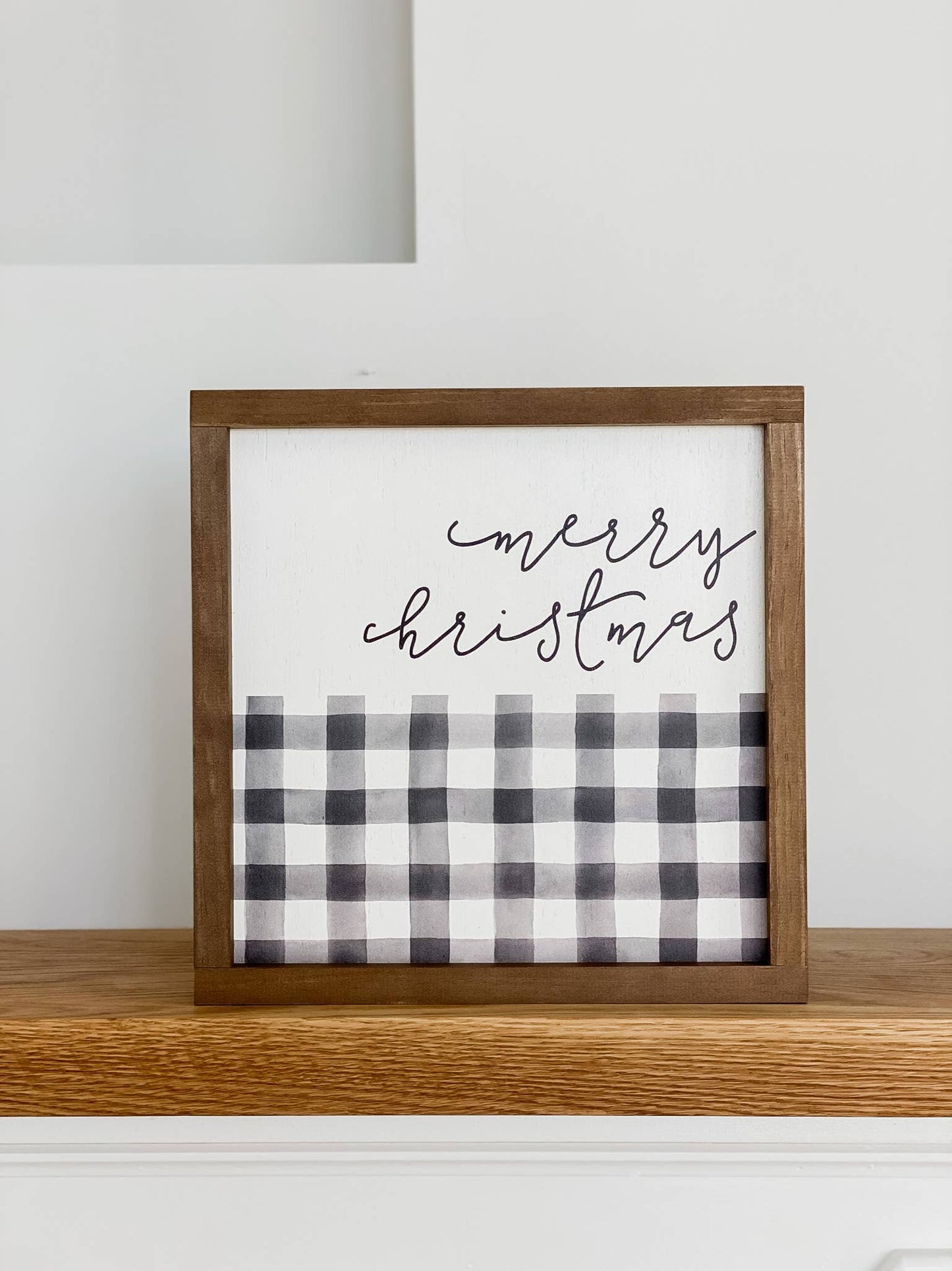 Plaid Christmas Sign