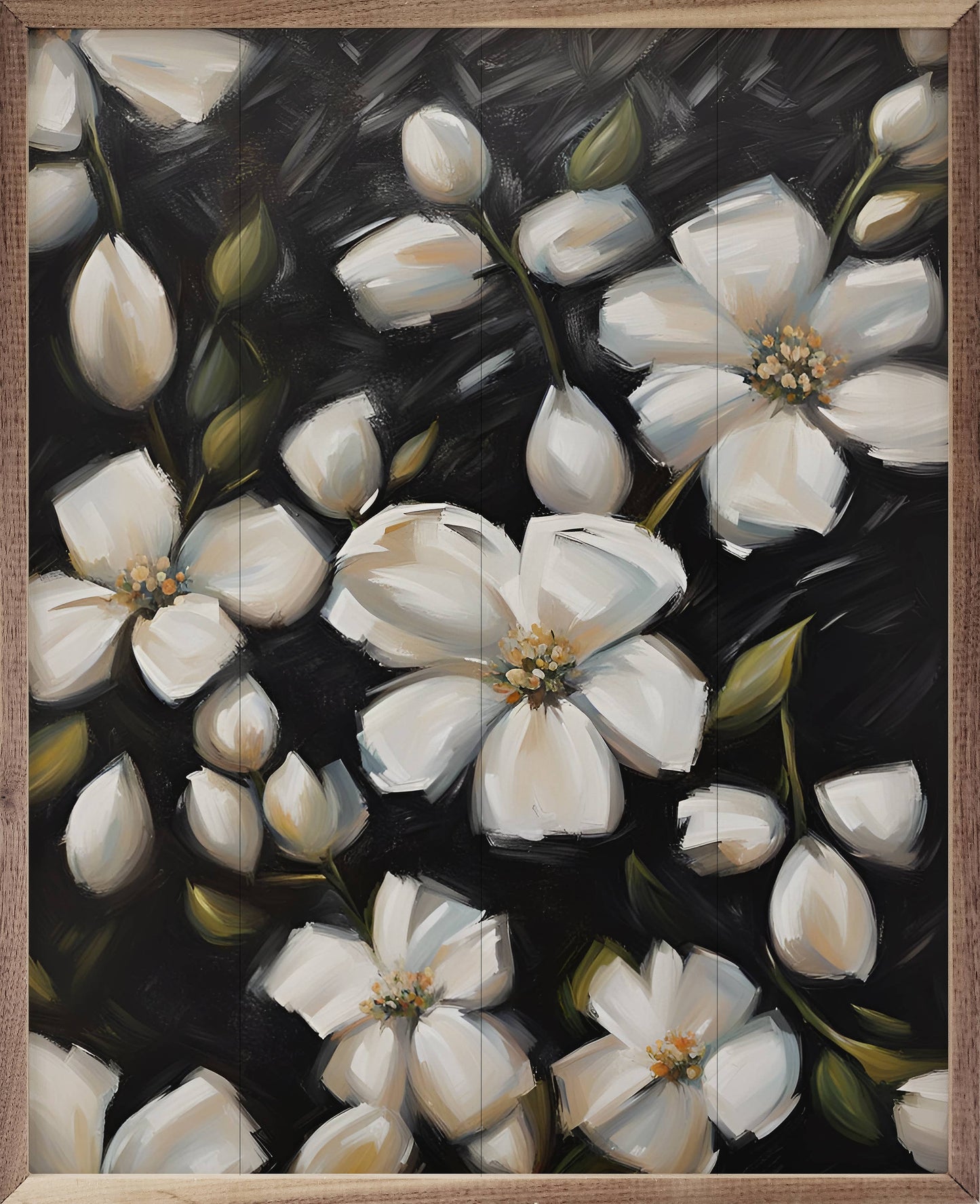 Magnolias On Black