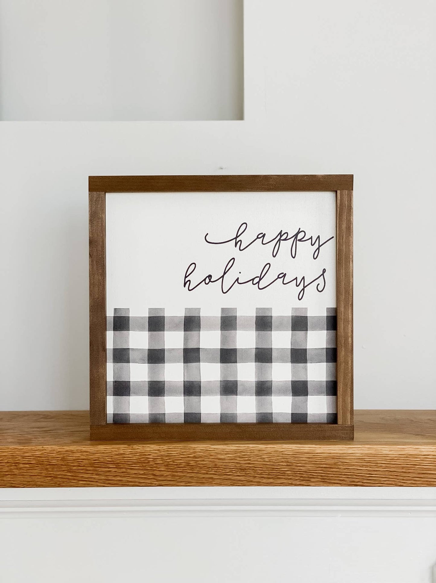 Plaid Christmas Sign