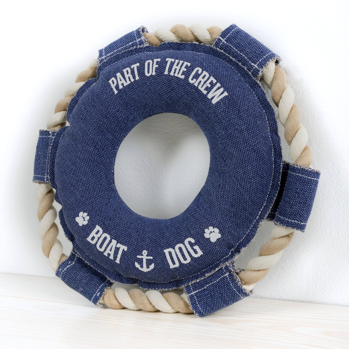 Boat Dog - Canvas Dog Toy on Rope