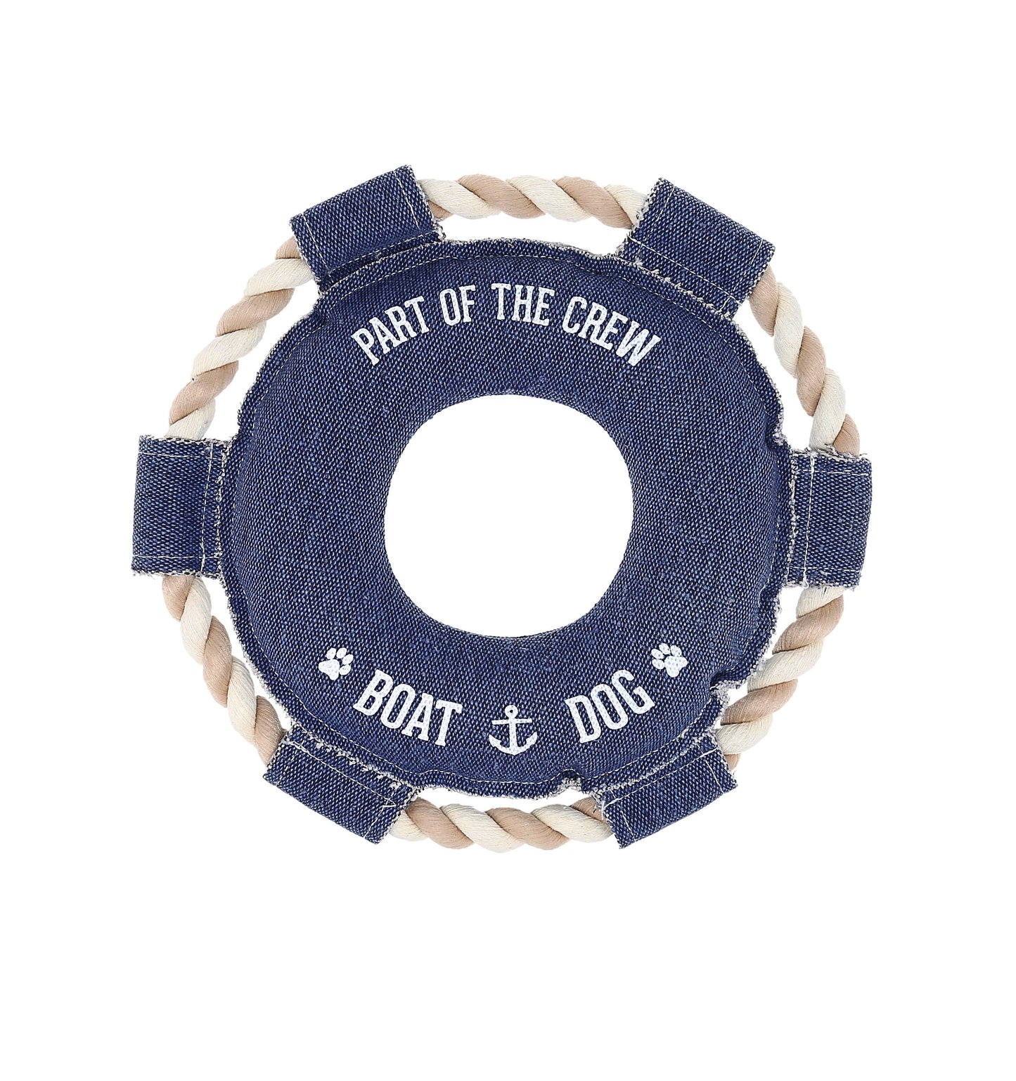 Boat Dog - Canvas Dog Toy on Rope