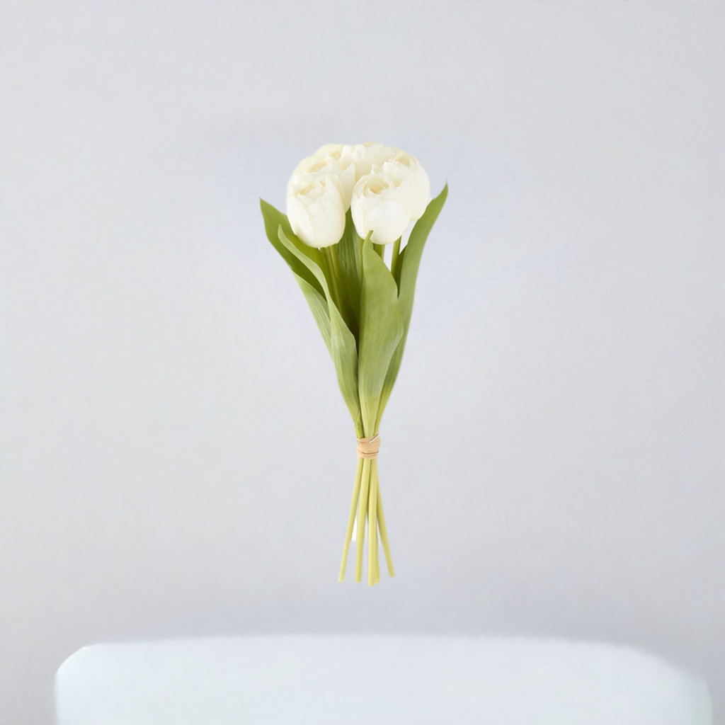 13 Inch White Tulip Bundle