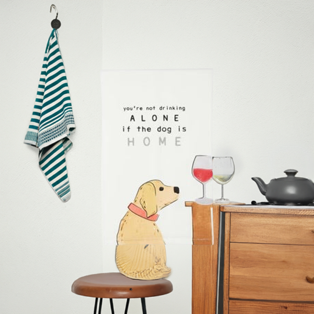 Im Not Drinking Alone if The Dog is Home Hand Towel