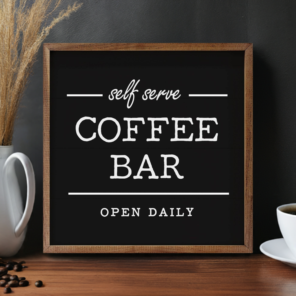 Self Serve Coffee Bar Black