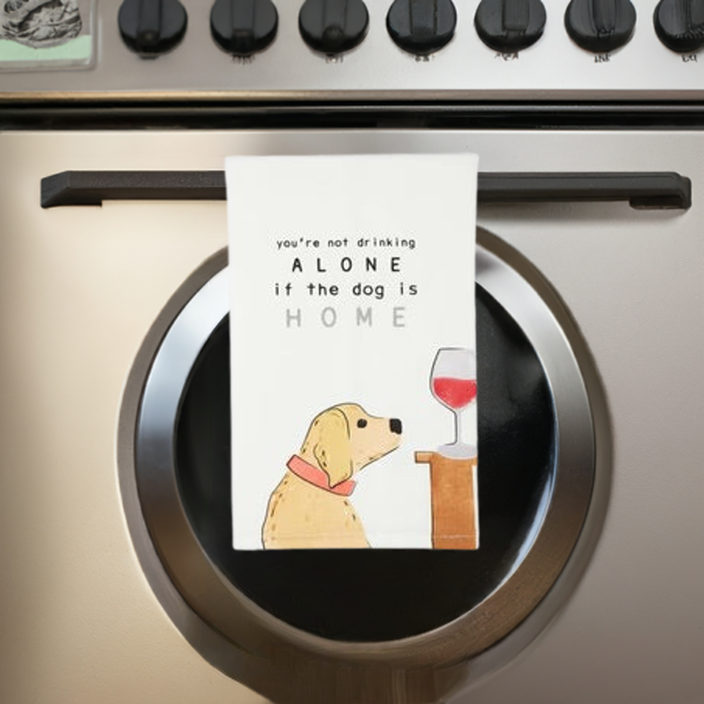 Im Not Drinking Alone if The Dog is Home Hand Towel