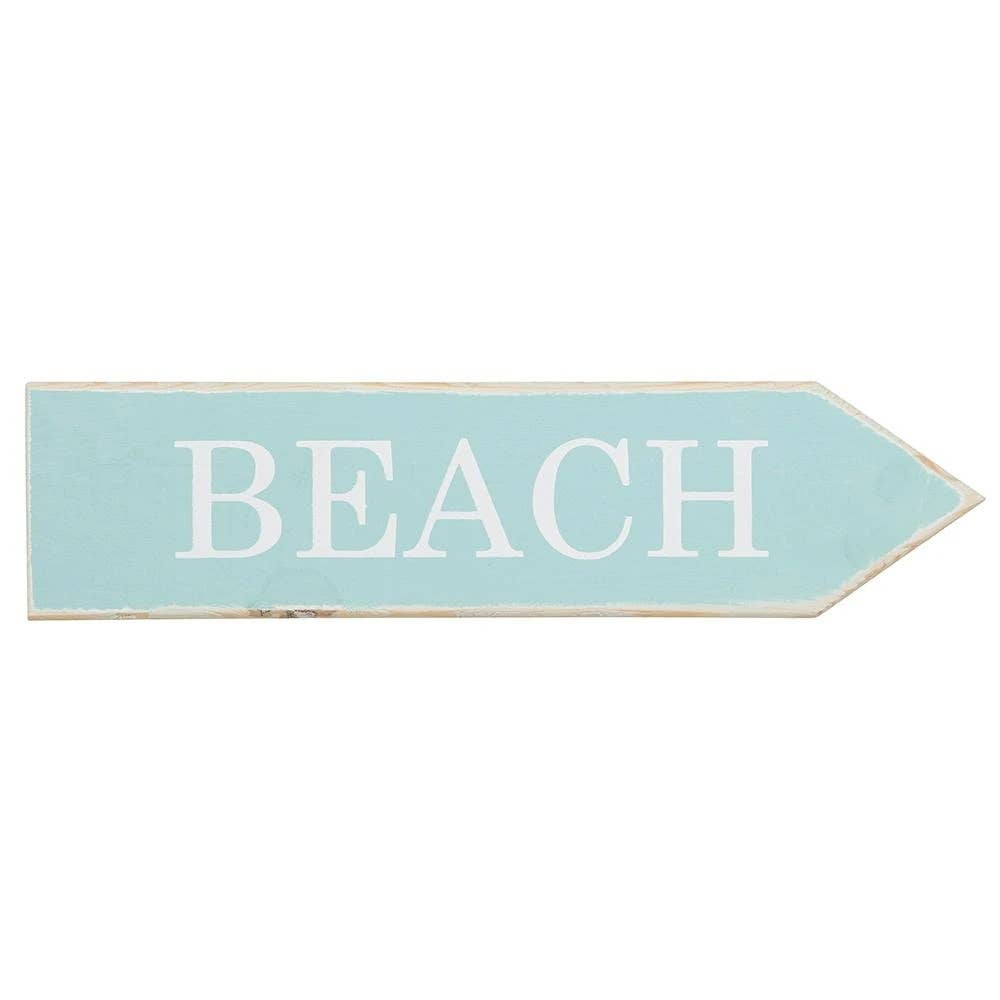 Wood Sign - Beach Arrow