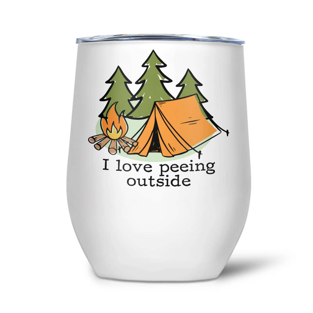 I Love Peeing Outside | Thermal Wine Tumbler