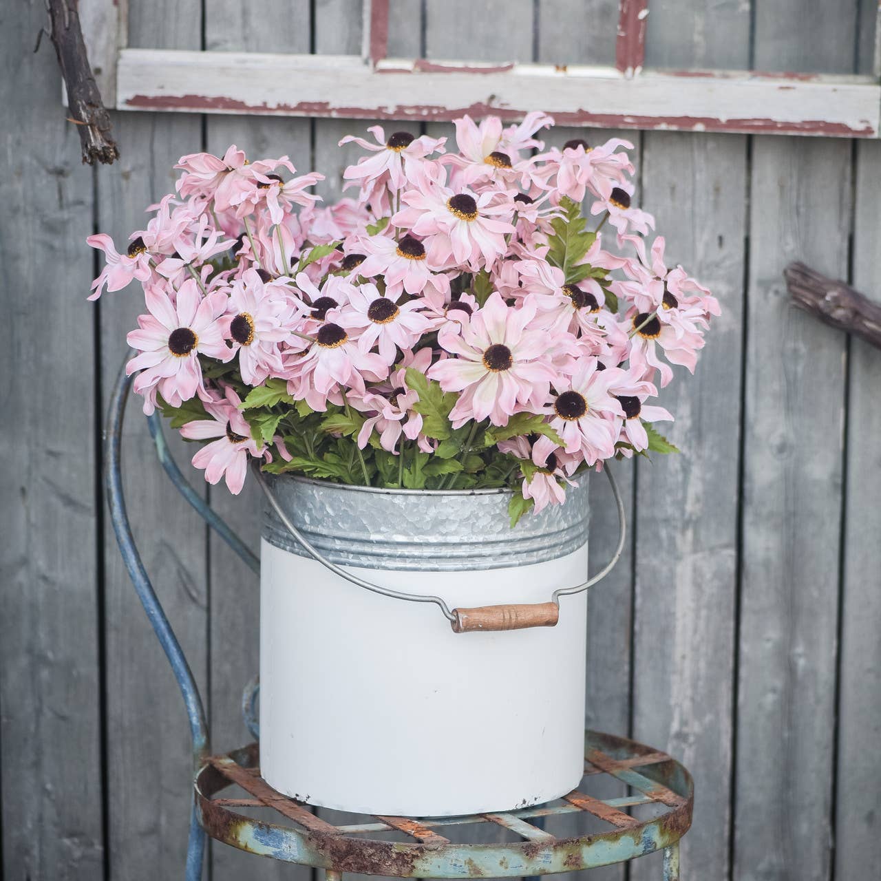 25" SHADED PINK BLACK-EYED-SUSAN STEM